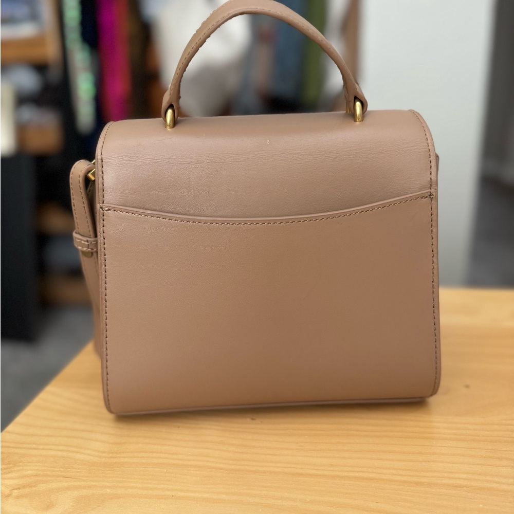 Quince tan leather crossbody bag purse! - Picture 2 of 3
